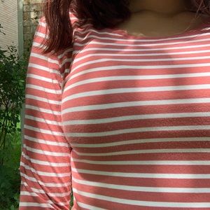 Red and White long sleeve